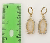 Plated Virgin Mary Earring