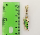 Plated Dainty Multicolor Saint Jude Thaddaeus Pendant