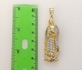 Plated Large Virgin Mary 4mm Figaro Chain Necklace