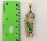 Plated Multicolor Saint Jude Thaddaeus Pendant