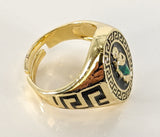 Plated Multicolor Saint Jude Men Adjustable Ring