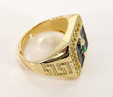 Plated Multicolor Saint Jude Men Adjustable Ring