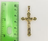 Plated Cross 3mm Rope/Braided Chain Necklace