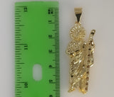 Plated Saint Jude 3mm Figaro Chain Necklace