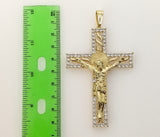 Plated X-Large Cross Pendant