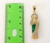 Plated Multicolor Saint Jude Thaddaeus Pendant