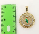 Plated Multicolor Saint Jude 4mm Figaro Chain Necklace