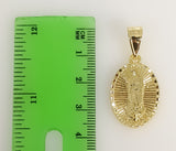 Plated Virgin Mary Pendant