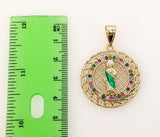Plated Multicolor Saint Jude 3mm Rope/Braided Chain Necklace