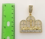 Plated The Last Supper 5mm Figaro Chain Necklace