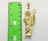 Plated Large Saint Jude Thaddaeus Pendant