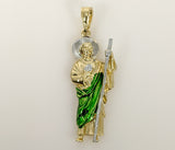 Plated Multicolor Saint Jude Thaddaeus Pendant