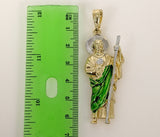 Plated Multicolor Saint Jude Thaddaeus Pendant