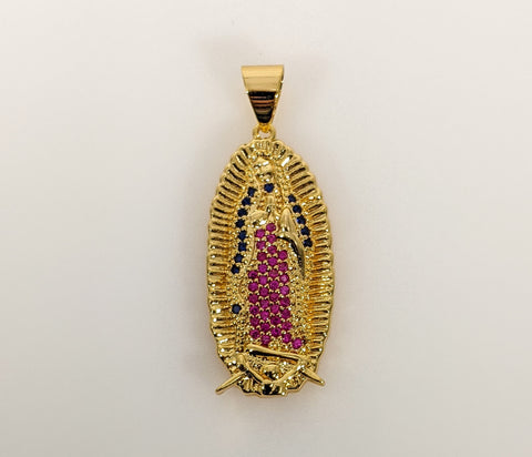 Plated Virgin Mary Pendant*