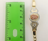 Plated Tri-Color Virgin Mary Adjustable Bracelet*