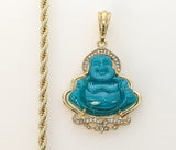 Plated Buddha 4mm Rope/Braided Chain Necklace