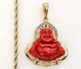 Plated Buddha 4mm Rope/Braided Chain Necklace