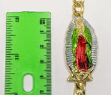 Plated Multicolor Virgin Mary Bracelet