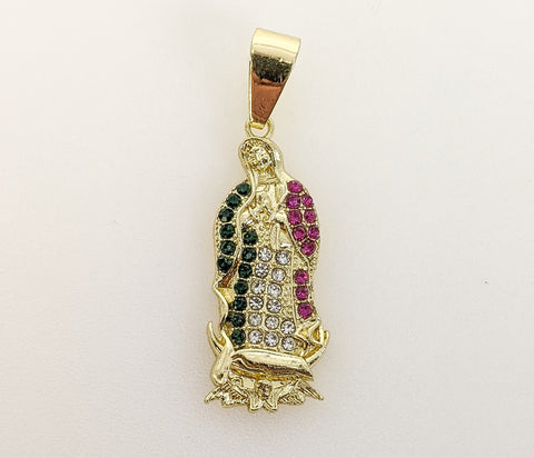 Plated Virgin Mary Pendant