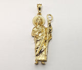 Plated Large Saint Jude Thaddaeus Pendant