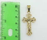 Plated Cross 5mm Figaro Chain Necklace