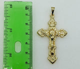 Plated Cross 4mm Figaro Chain Necklace