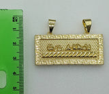 Plated The Last Supper Bar Pendant 5mm Figaro Chain Necklace