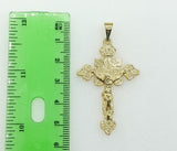 Cross Saint Jude Double Pendants Charms 3mm Rope/Braided Plated Necklace