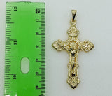 Plated Cross 3mm Figaro Chain Necklace