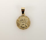 Plated Jesus Medallion Pendant