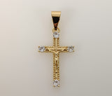 Plated Mini Dainty Cross Pendant