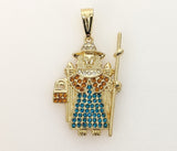 Plated Holy Infant of Atocha Pendant