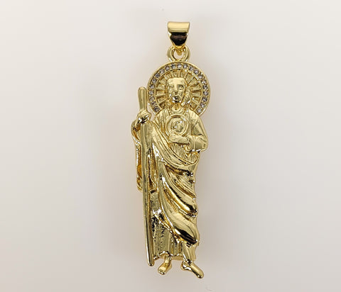 Plated Saint Jude Thaddaeus Pendant