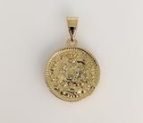 Plated Tri-Color Mexican Centenario Coin 50 Pesos Pendant