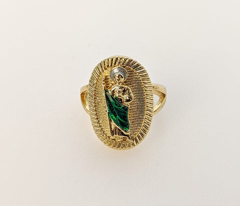 Plated Multicolor Saint Jude Ring