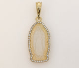 Plated Virgin Mary Pendant