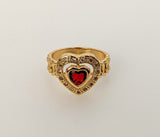 Plated Heart Ring