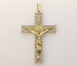 Plated X-Large Cross Pendant