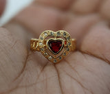 Plated Heart Ring