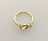 Plated Adjustable Initial Letter "D" Ring