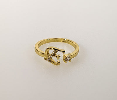 Plated Adjustable Initial Letter 