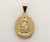 Plated Virgin Mary Pendant