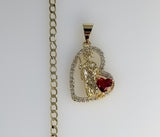 Plated Dainty Saint Jude 3mm Cuban Chain Necklace