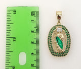 Plated Multicolor Saint Jude 4mm Figaro Chain Necklace