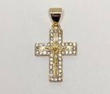 Plated Mini Dainty Cross Pendant