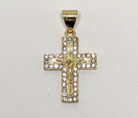 Plated Mini Dainty Cross Pendant