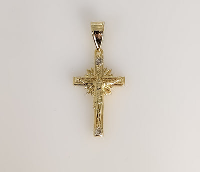 Plated Mini Dainty Cross Pendant