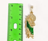 Plated Multicolor Saint Jude Thaddaeus Pendant