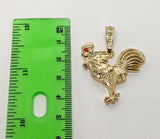 Plated Rooster Pendant