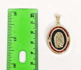 Stainless Steel Gold Virgin Mary Pendant